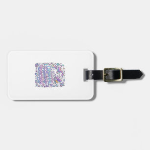 Unicorn Crystal Healing Unicorn Gift Idea Vector D Luggage Tag