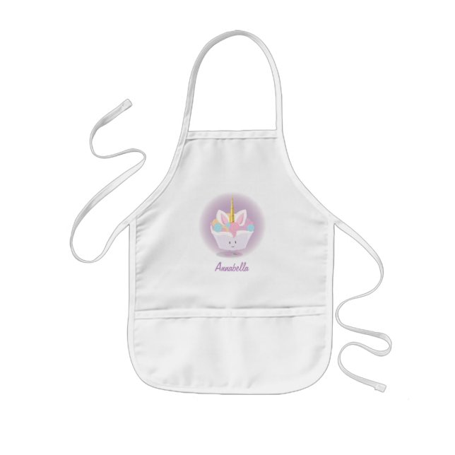 Unicorn Cupcake | Kid’s Apron (Front)