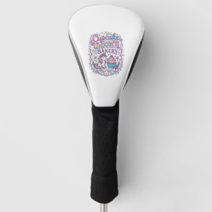 Unicorn Cupcake Unicorn Bakery White Background Pr Golf Head Cover