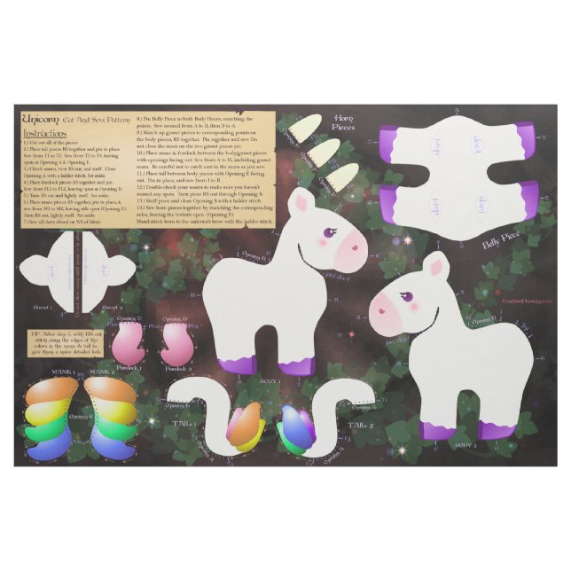 Unicorn Cut-and-Sew Fabric (Yard)