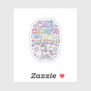 Unicorn Cute Colourful and a Little Magical Origin