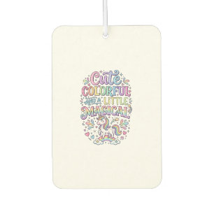 Unicorn Cute Colourful and a Little Magical Origin Car Air Freshener
