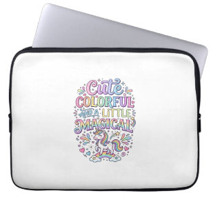 Unicorn Cute Colourful and a Little Magical Origin Laptop Sleeve