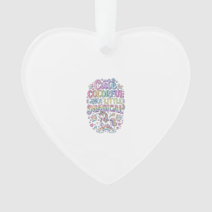 Unicorn Cute Colourful and a Little Magical Origin Ornament