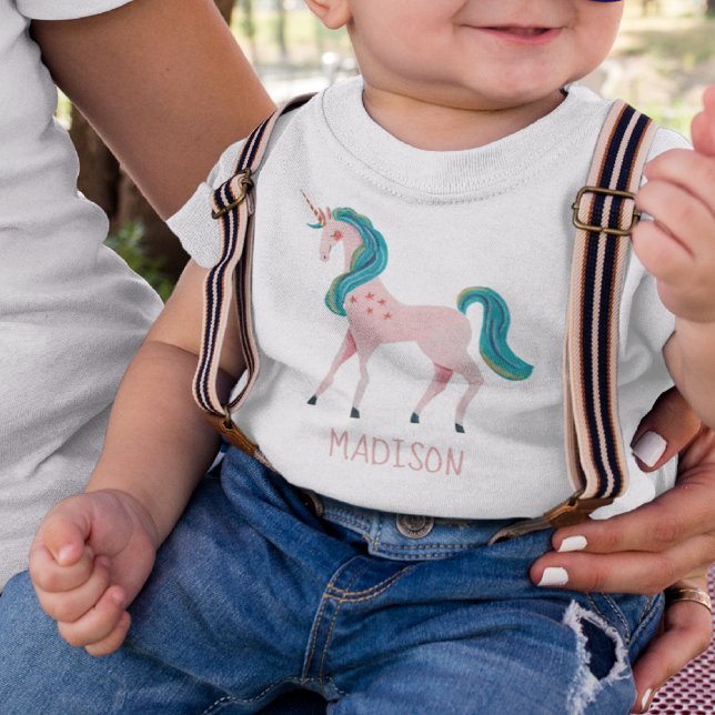 Unicorn cute kids girls baby T-Shirt (Creator Uploaded)