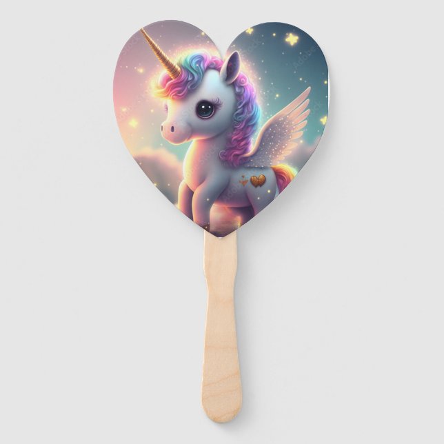 Unicorn cute magical set of fans (Front)