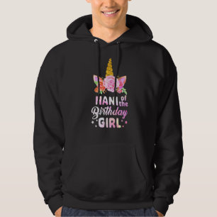 Unicorn Cute Nani Of The Birthday Girl Mother's D Hoodie