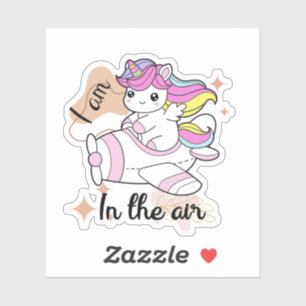 Unicorn cute sticker design 