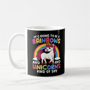Unicorn Cute Whimsical Funny Rainbows And Unicorns Coffee Mug