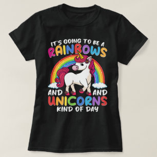 Unicorn Cute Whimsical Funny Rainbows And Unicorns T-Shirt