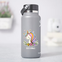 Unicorn Cute Whimsical Girly Personalised Name