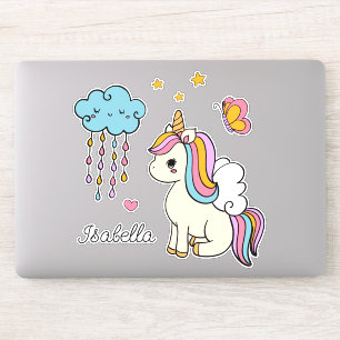 Unicorn Cute Whimsical Girly Personalised Name