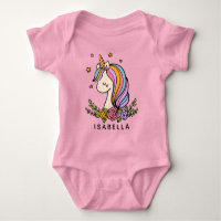 Unicorn Cute Whimsical Girly Personalised Name