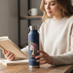 Unicorn Cute Whimsical Girly Personalised Name Water Bottle<br><div class="desc">Unicorn Cute Whimsical Girly Pink Floral Personalised Name Water Bottle features a cute unicorn with stars,  hearts and flowers. Perfect for back to school,  birthday party gifts and favours,  personalised Christmas gifts for girls and more. Designed by ©Evco Studio www.zazzle.com/store/evcostudio</div>