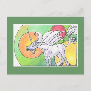 Unicorn Cycle - Spring ©1999 Postcard