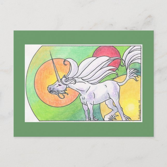 Unicorn Cycle - Spring ©1999 Postcard (Front)