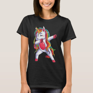 Unicorn Dab Dabbing Unicorn Rainbow T-Shirt