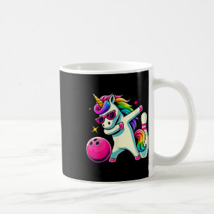 Unicorn Dabbing Bowling Birthday Girls  Coffee Mug