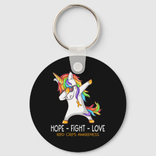 Unicorn Dabbing Hope Fight Love Rsd Crps Awareness Key Ring