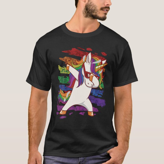 Unicorn Dabbing Pose T-Shirt (Front)