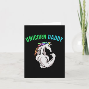 Unicorn Daddy - Funny Magical Fitness Bodybuilder Card