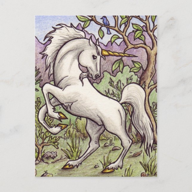 Unicorn Dancing postcard (Front)