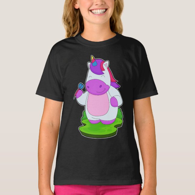 Unicorn Darts Dart T-Shirt (Front)