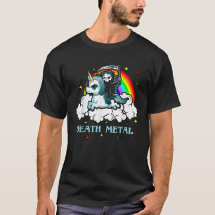 Unicorn Death Metal Rocker Go To Hell T-Shirt
