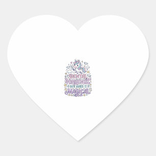 Unicorn Dental Hygienist but Make It Magical Cute Heart Sticker