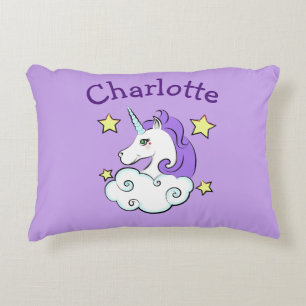 Unicorn Design Accent Pillow