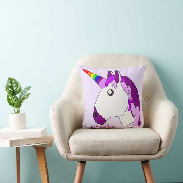 Unicorn Design Personalised Cushion (Chair)