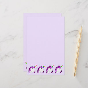 Unicorn Design Stationery