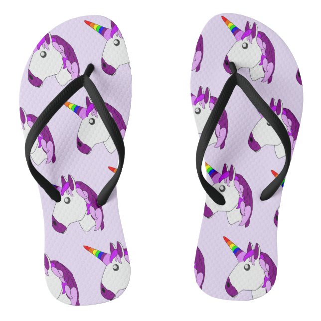 Unicorn Design Thongs (Footbed)