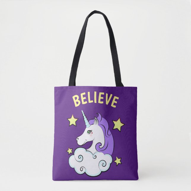 Unicorn Design  Tote Bag (Front)