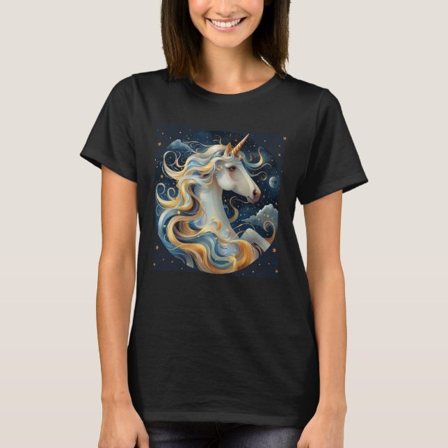 Unicorn Design Womens Tshirts (Front)