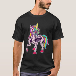 Unicorn Dia De Los Muertos Sugar Skull skeleton un T-Shirt