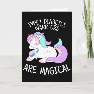 Unicorn Diabetes Warrior Gift  Card