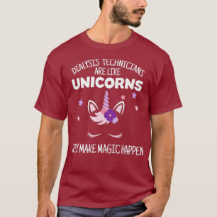 Unicorn Dialysis Tech Gift Dialysis Technician T-Shirt