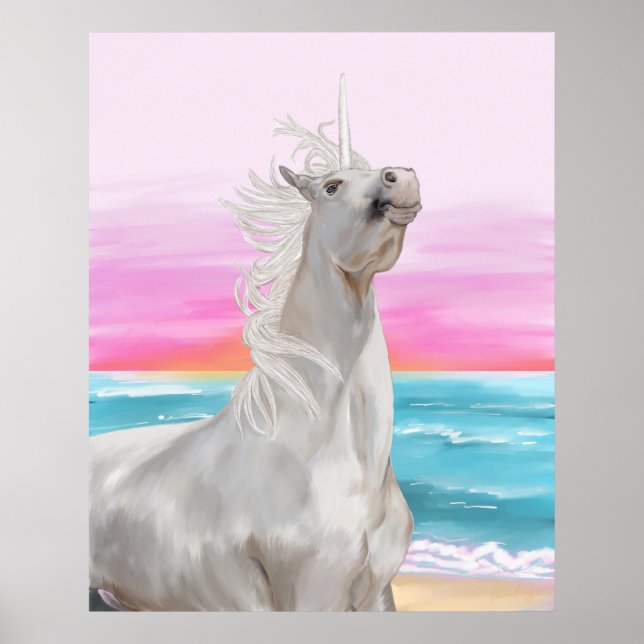 Unicorn Digital Oil Painting Poster (Front)