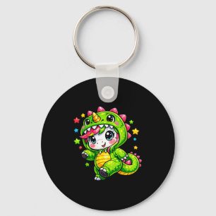 Unicorn Dinosaur Colourful Costume Cosplay Rainbow Key Ring