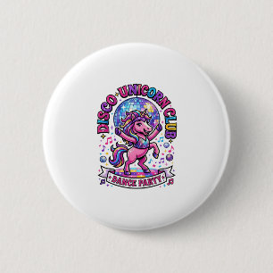 Unicorn Disco Unicorn Club Commercial Shirt Graphi 6 Cm Round Badge