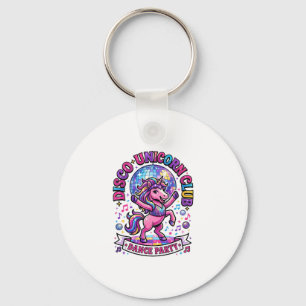 Unicorn Disco Unicorn Club Commercial Shirt Graphi Key Ring