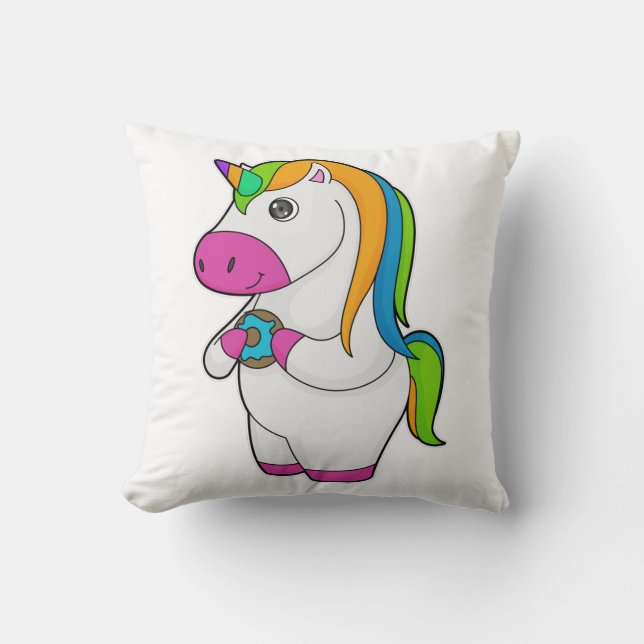 Unicorn Donut Cushion (Front)