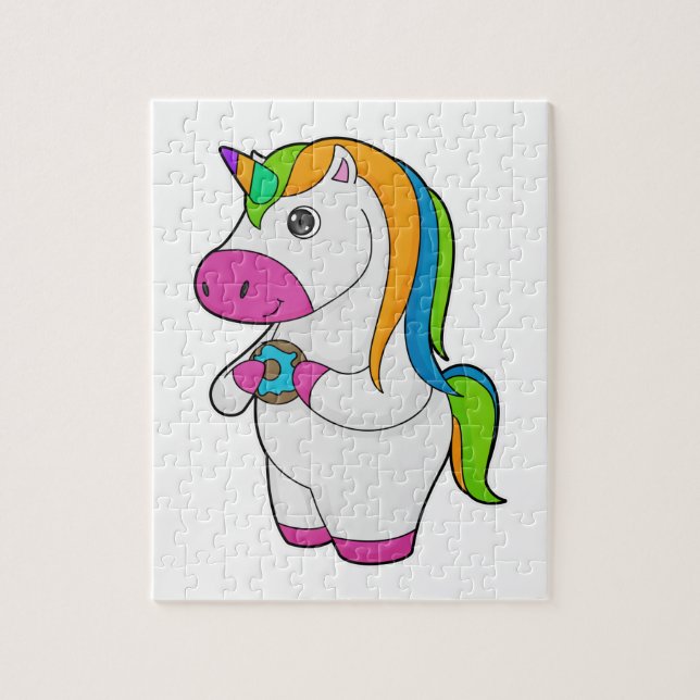 Unicorn Donut Jigsaw Puzzle (Vertical)
