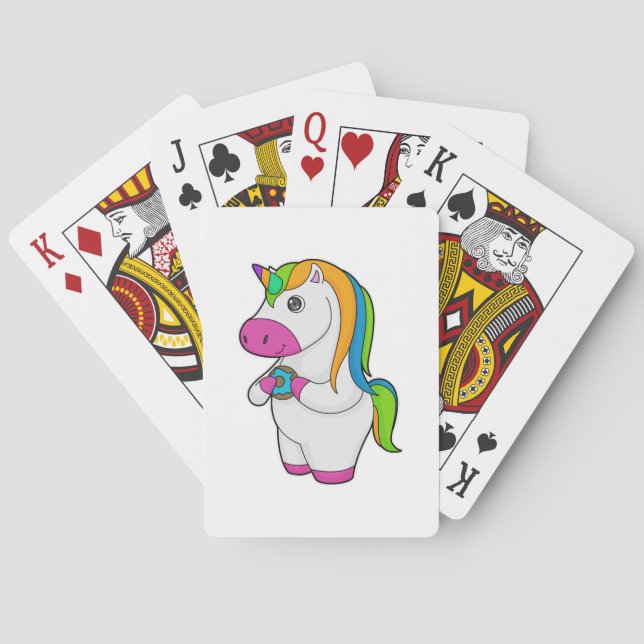 Unicorn Donut Playing Cards (Back)