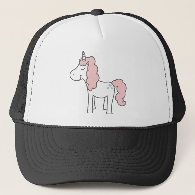 Unicorn Doodle Trucker Hat (Front)