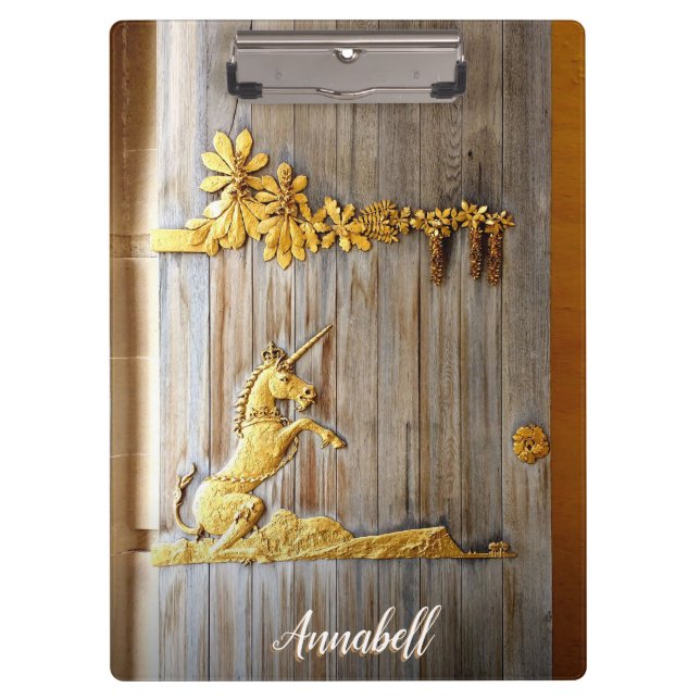 Unicorn door - Holyrood Clipboard (Front)
