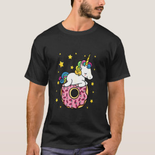 Unicorn Doughnut Doughnut Dessert Food Lover Candy T-Shirt