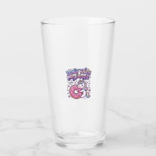 Unicorn Doughnut Touch My Magic Gift Idea Sticker Glass