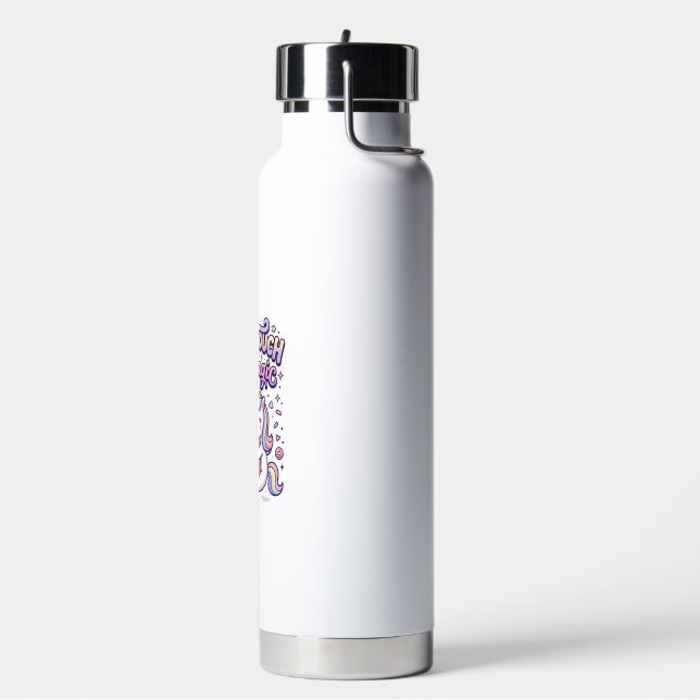 Unicorn Doughnut Touch My Magic Gift Idea Sticker  Water Bottle (Left)
